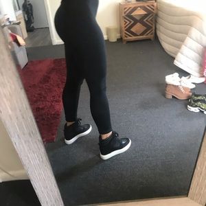 JLo Black Sneaker Wedges - Size 7